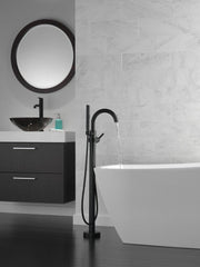 DELTA FAUCET Delta Faucet T4759-BLFL Trinsic Single Lever Handle Floor Mount Filler