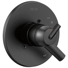 DELTA FAUCET Delta Faucet T17059-BL Trinsic Single Handle Pressure Balancing Valve Trim in Matte Black