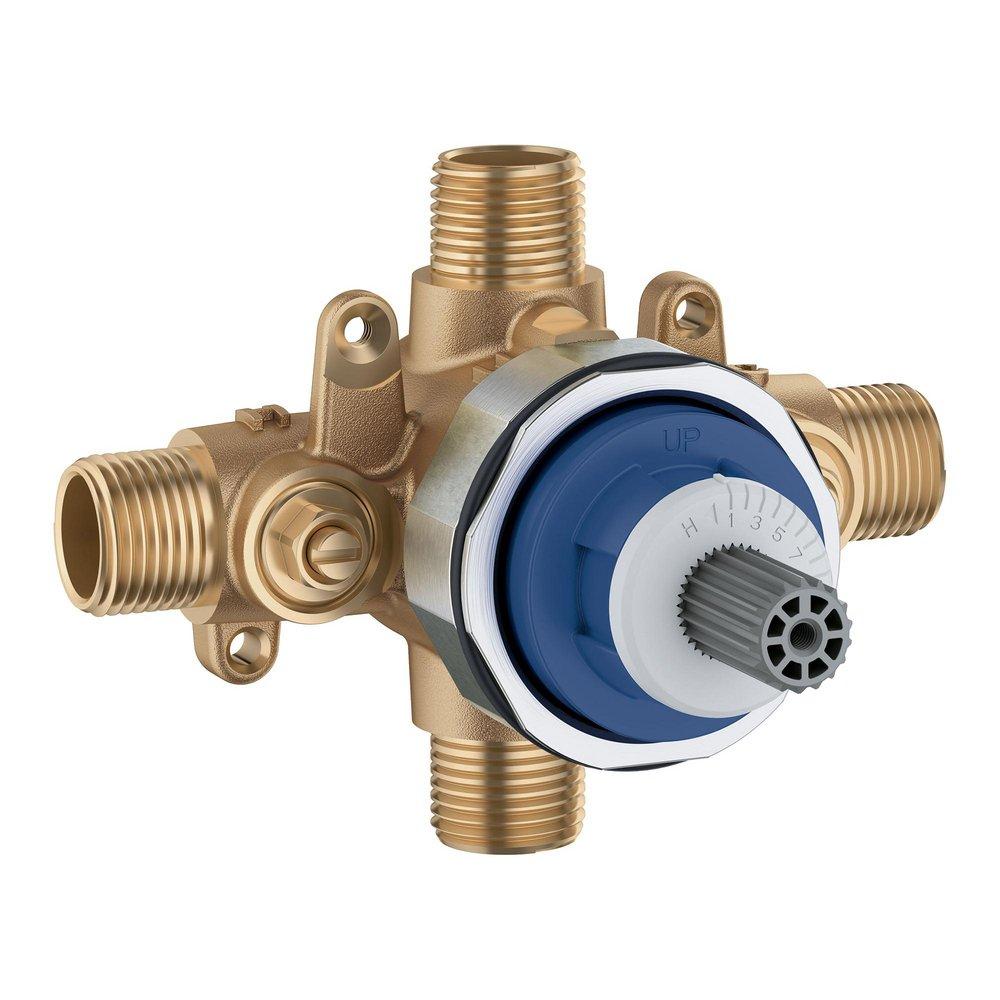 GROHE GROHE 35110000 Grohsafe 1/2 in. MPT Connection Pressure Balancing Valve with Stops