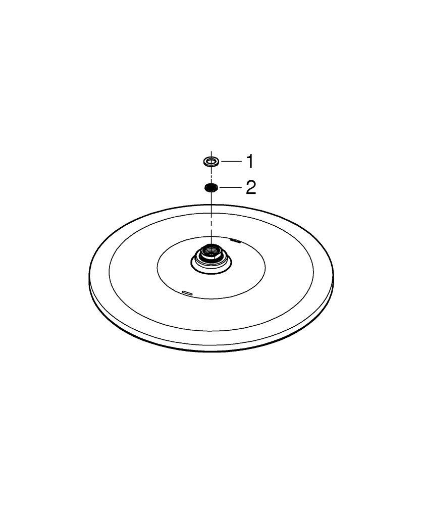 GROHE GROHE 26569EN0 Rainshower Mono 310 Shower Head in Brushed Nickel
