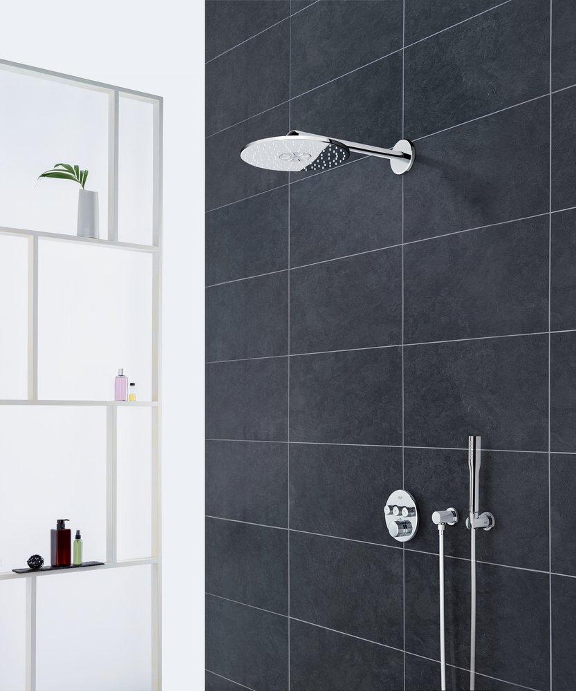 GROHE GROHE 29138000 Grohtherm Four Handle Thermostatic Valve Trim in Starlight Chrome