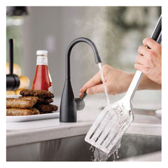 INSINKERATOR InSinkErator 45385AU-ISE Showroom Instant Hot Only Water Dispenser Faucet 360 Deg Swivel Spout Stainless Steel