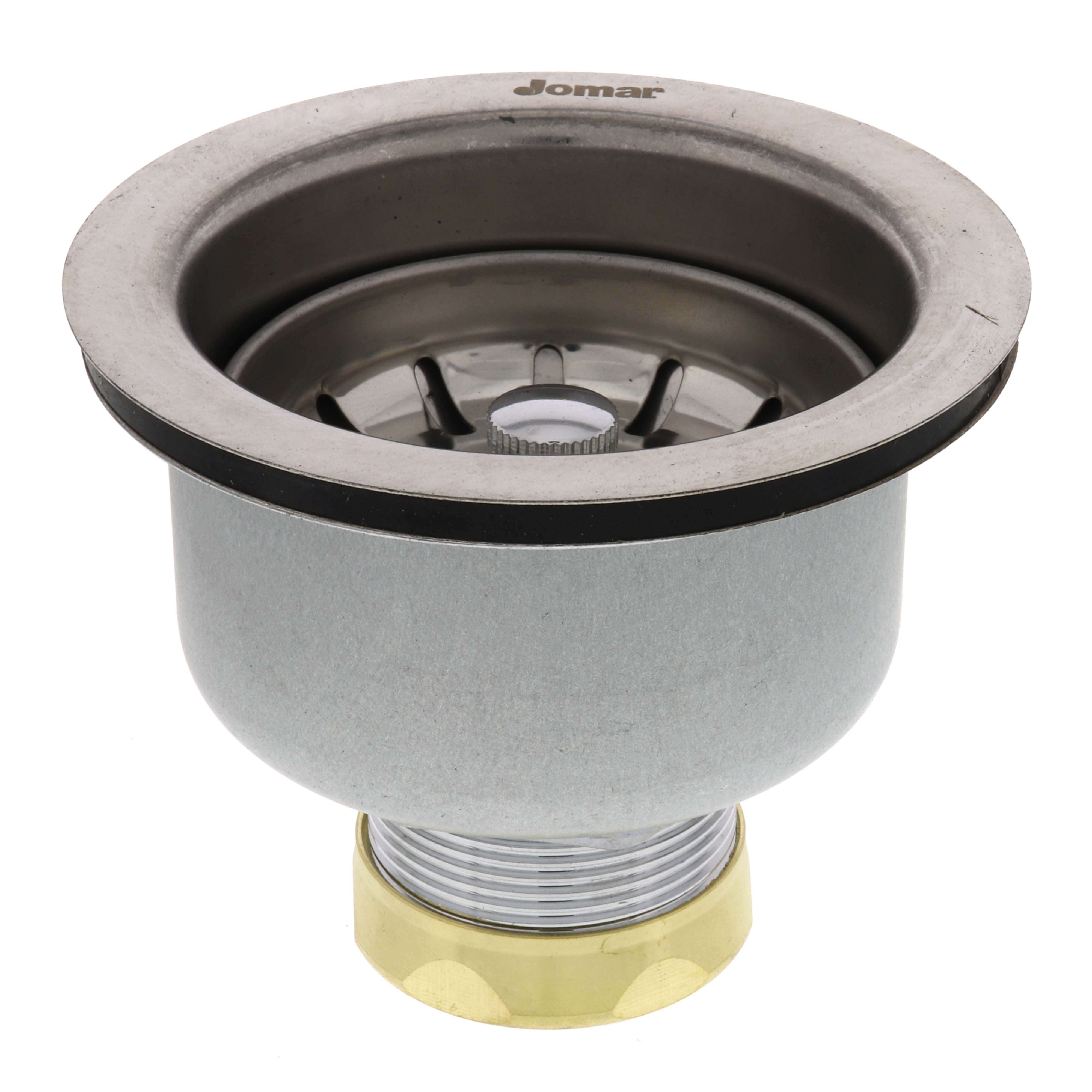 JOMAR Jomar SS-306 Snap-N-Loc Designer Series Sink Strainer Stainless Steel