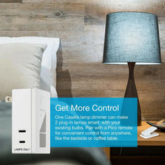 LUTRON Lutron P-BDG-PKG1P Caseta Wireless Smart Lighting Dimmer Switch Starter Kit