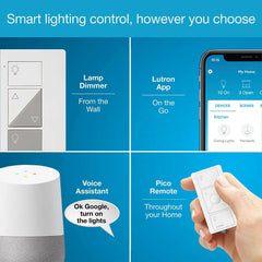 LUTRON Lutron P-BDG-PKG1P Caseta Wireless Smart Lighting Dimmer Switch Starter Kit