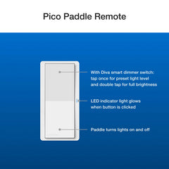 LUTRON Lutron PJ2W-P2B-WH PICO Paddle Smart Remote W