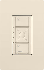 LUTRON Lutron PD-FSQN-LA Caseta Wireless In-Wall Fan Control 120V Light Almond