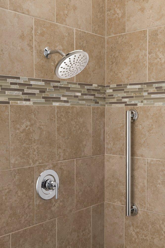 MOEN Moen T3002EP Gibson One Handle Single Function Shower Faucet in Polished Chrome