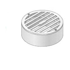 NDS NDS 917SC 4-1/4 x 4-1/4 x 1-3/4 Satin Chrome Grate for 4 Sewer and Drain Fittings