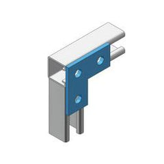 nVent CADDY F360000EG Three Hole Flat Corner Bracket, Steel, 3.5 x 3.5