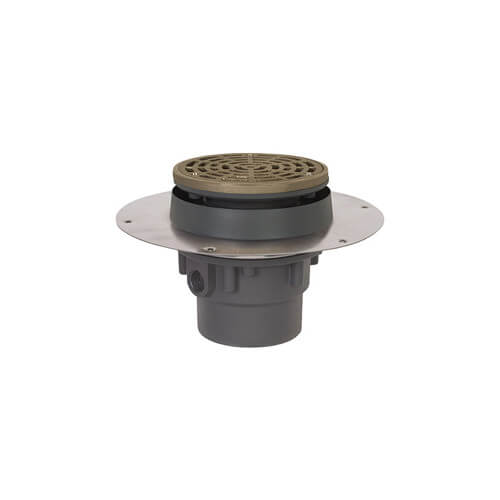 SIOUX CHIEF Sioux Chief 822-2ANR Halo Drain 2 in. Inside Caulk Plastic Floor Drain