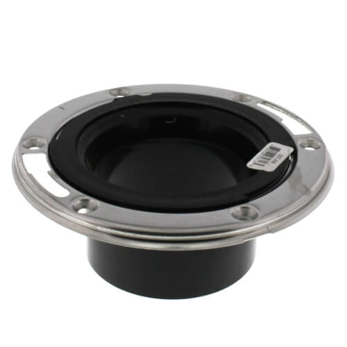 SIOUX CHIEF Sioux Chief 887-AM PushTite 3 x 4 in. Flush to Floor Open Closet Flange Stainless Steel