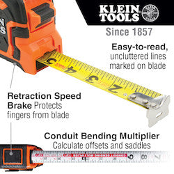 KLEIN TOOLS Klein 86125 Tape Measure 25-Foot Single-Hook Replacement MPN