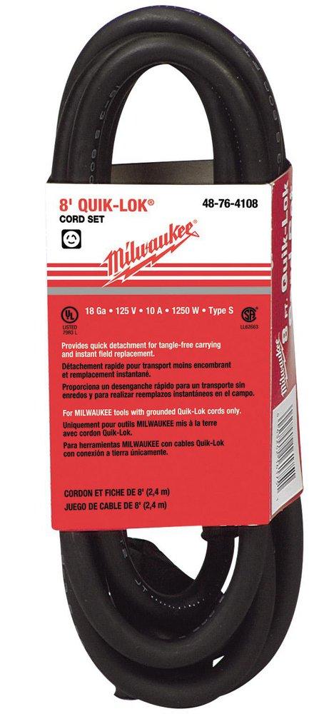 MILWAUKEE Milwaukee 48764108 8 Ft. Cord w/Twist - Quik-Lok