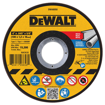DEWALT DWA8050 GRINDING & CUT OFF WHEELS