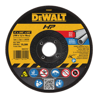 DEWALT DW8061B5 GRINDING & CUT OFF WHEELS
