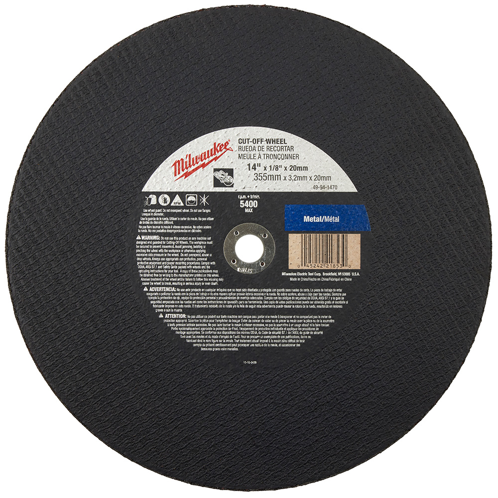 MILWAUKEE 49-94-1470 CUT-OFF SAWS & DISCS