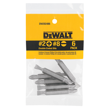 DEWALT DW2024B6 DRILL & DRIVER BITS