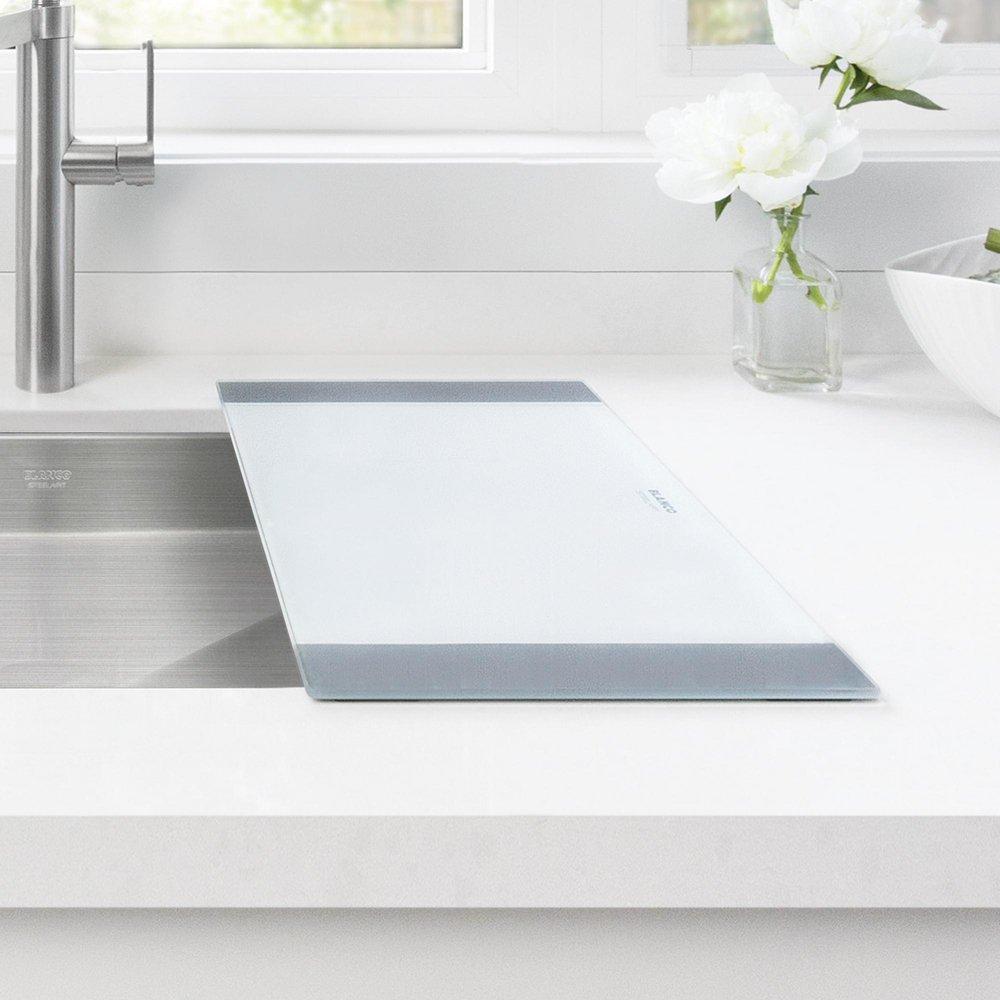 BLANCO BLANCO 224390 Quatrus Glass Cutting Board Grey