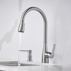 BLANCO BLANCO 442208 Atura Single Handle Pull Down Kitchen Faucet in PVD Steel