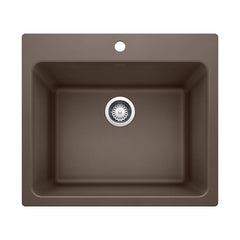 BLANCO Blanco 401922 Laundry Sink, Liven Silgranit, 25 in W x 22 in H, Dual Mount