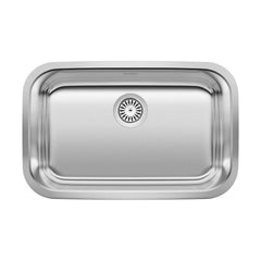 BLANCO BLANCO 441529 Stellar 28 x 18 in. No Hole Stainless Steel Single Bowl Undermount Kitchen Sink Refined Brushed Stainless Steel