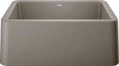BLANCO BLANCO 402318 Ikon 27 x 19 in. Composite Single Bowl Farmhouse Kitchen Sink in Truffle
