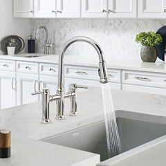 BLANCO BLANCO 442504 Empressa Pull-Down Bridge Faucet 1.5 GPM - Chrome