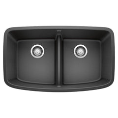BLANCO BLANCO 442200 Valea 32 x 19 in No Hole Composite Double Bowl Undermount Kitchen Sink