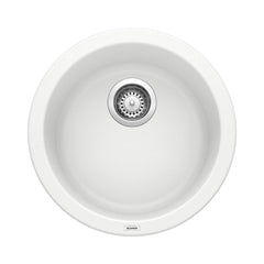 BLANCO BLANCO 511631 Rondo 17-11/16 x 17-11/16 in. Drop-in and Undermount Granite Bar Sink in White