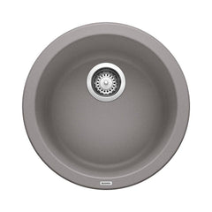BLANCO BLANCO 513382 Rondo 17-11/16 x 17-11/16 in. Drop-in and Undermount Granite Bar Sink in Metallic Grey