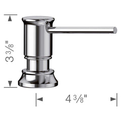 BLANCO BLANCO 442516 Empressa 3-3/8 in. 13.5 oz. Kitchen Soap Dispenser in Chrome