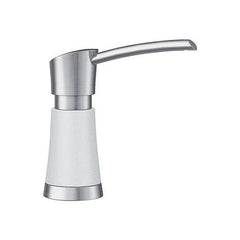 BLANCO BLANCO 442054 Artona Deck Mount Soap Dispenser in White with Stainless Steel for 442028 Kitchen Faucet