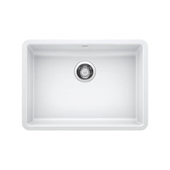 BLANCO BLANCO 442542 Precis 25 x 18 in. No Hole Composite Single Bowl Undermount Kitchen Sink in White