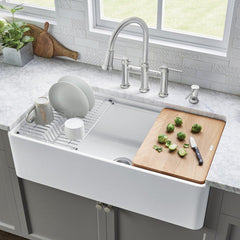 BLANCO BLANCO 523026 Profina 36 x 19 in. Fireclay Single Bowl Farmhouse Kitchen Sink in White