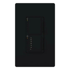 LUTRON Lutron MA-L3T251-BL Maestro Dual Incandescent/Halogen Dimmer and Switch, 120V/300W, Black