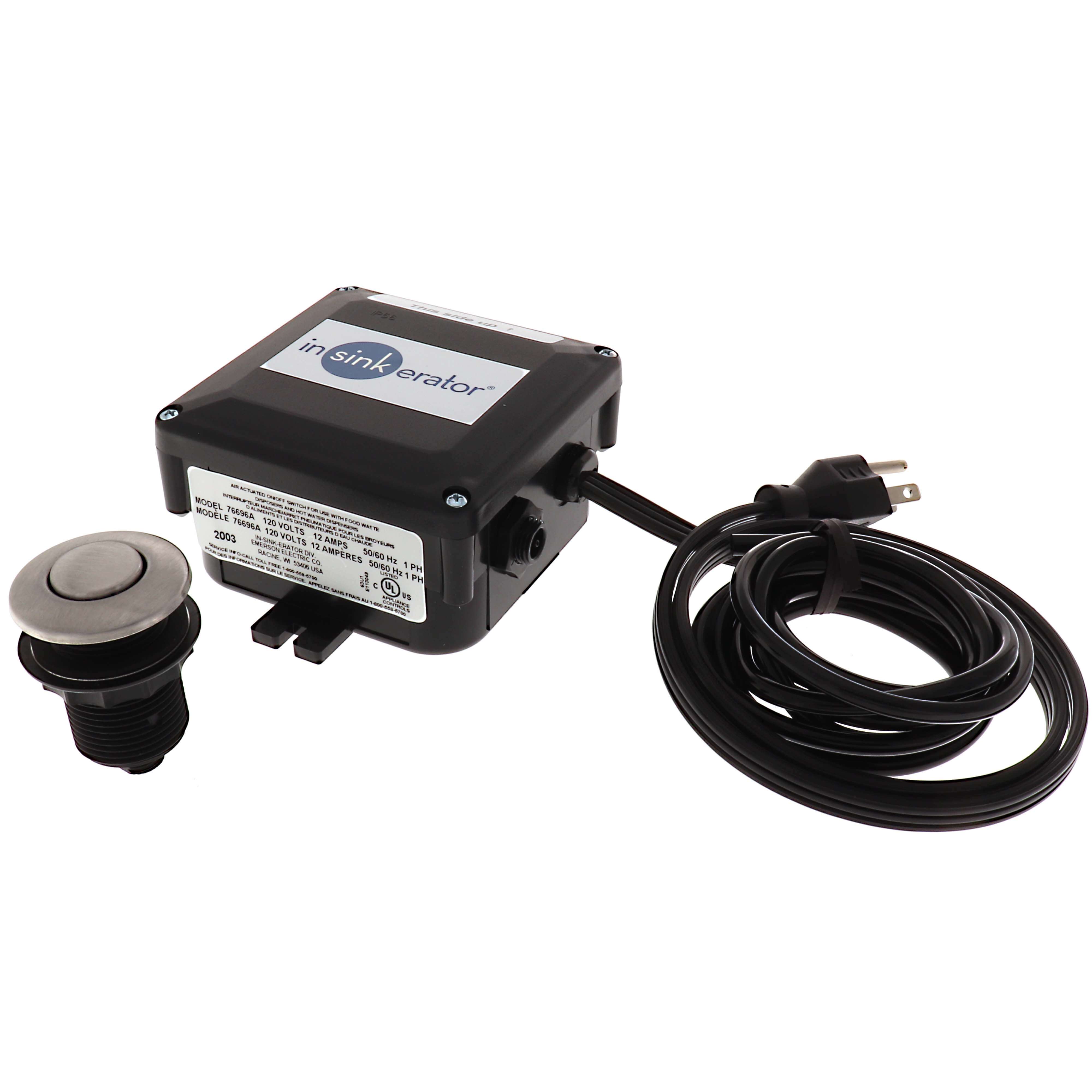 IN-SINK-ERATOR InSinkErator 76696A-ISE SinkTop Switch Dual Outlet Satin Nickel