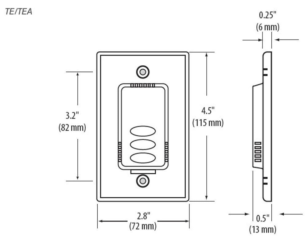 VERIS Veris Industries TEH50 Temperature Sensor Wall Mount 10K T3 NTC Thermistor