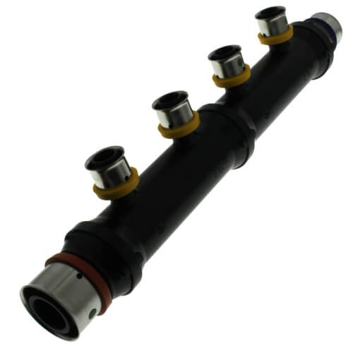 VIEGA Viega 49254 PEX Press Polymer Flow Through Manifold Inlet x Press - 1 x 3/4 x 1/2 - 4