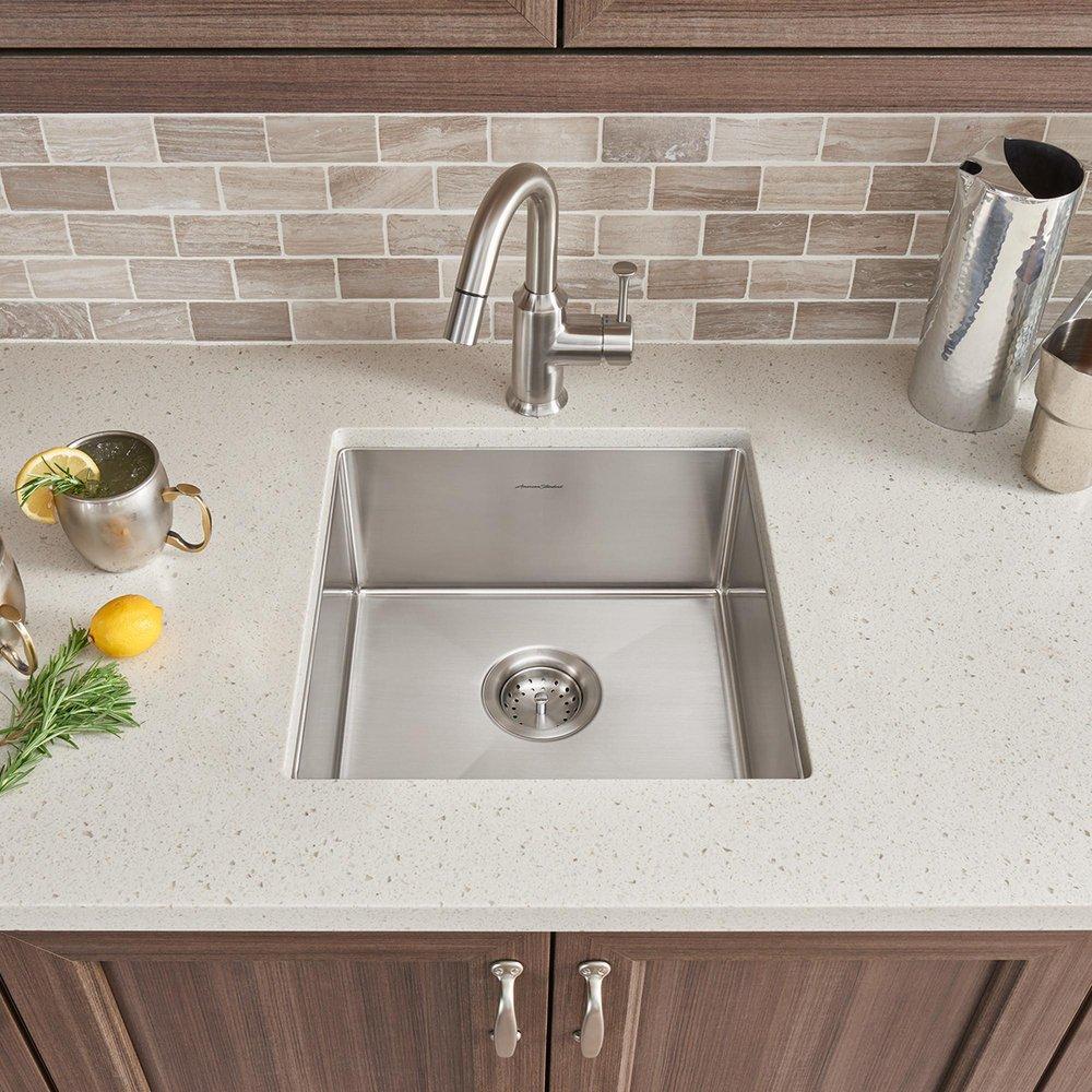AMERICAN STANDARD American Standard 18SB.8171700.075 Pekoe 17 x 17 Stainless Steel Undermount Single Bowl Kitchen Sink