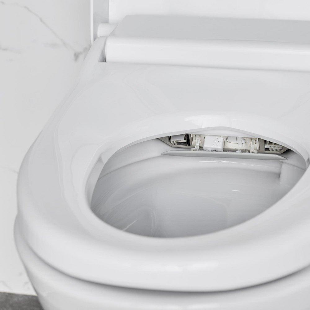 AMERICAN STANDARD American Standard 297AA204-291 Advanced Clean 100 SpaLet 0.92 gpf/1.32 gpf Elongated Dual Flush One Piece Toilet in Alabaster White