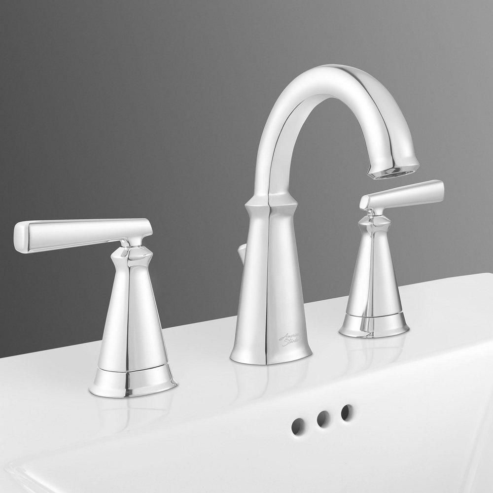 AMERICAN STANDARD American Standard 7018801.002 Edgemere Two Handle Widespread Bathroom Sink Faucet in Polished Chrome