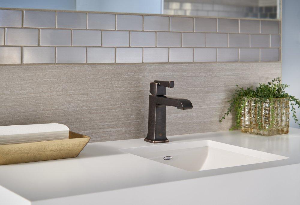 AMERICAN STANDARD American Standard 7353101.278 Townsend Single Handle Monoblock Bathroom Sink Faucet in Legacy Bronze