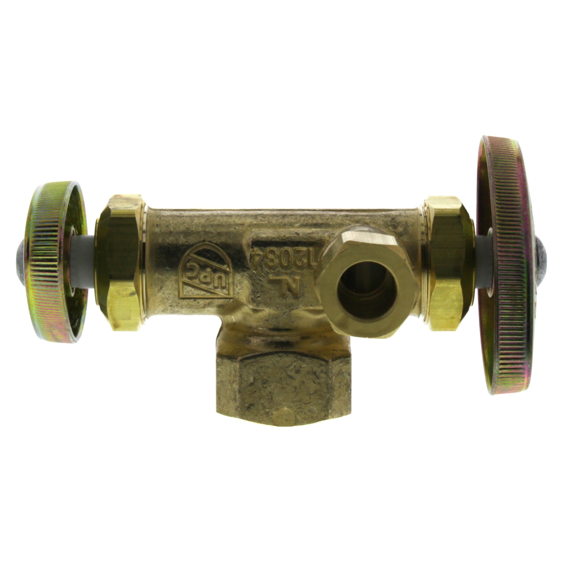 BRASSCRAFT BrassCraft R1700DVXR 1/2 x 3/8 x 1/4 FIP x OD Compression x OD Compression Rough Brass