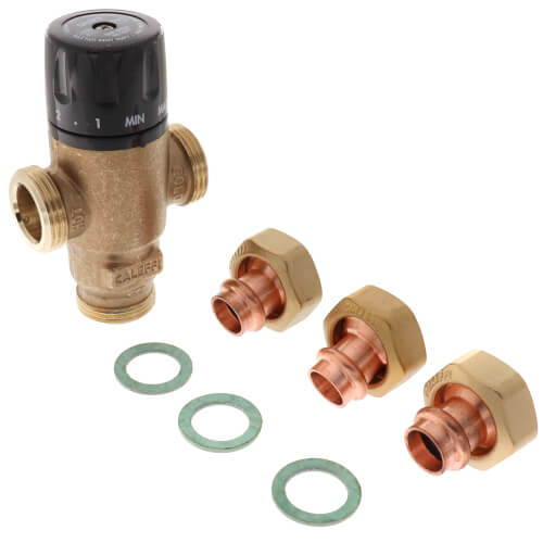 CALEFFI Caleffi 521406A MixCal™ 3-way Mixing Valve 1/2 Press