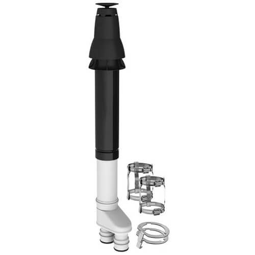 DURAVENT DuraVent 2PPS-VKC 2 x 4 PolyPro Vertical Termination Kit with Black Cap w/ LB2