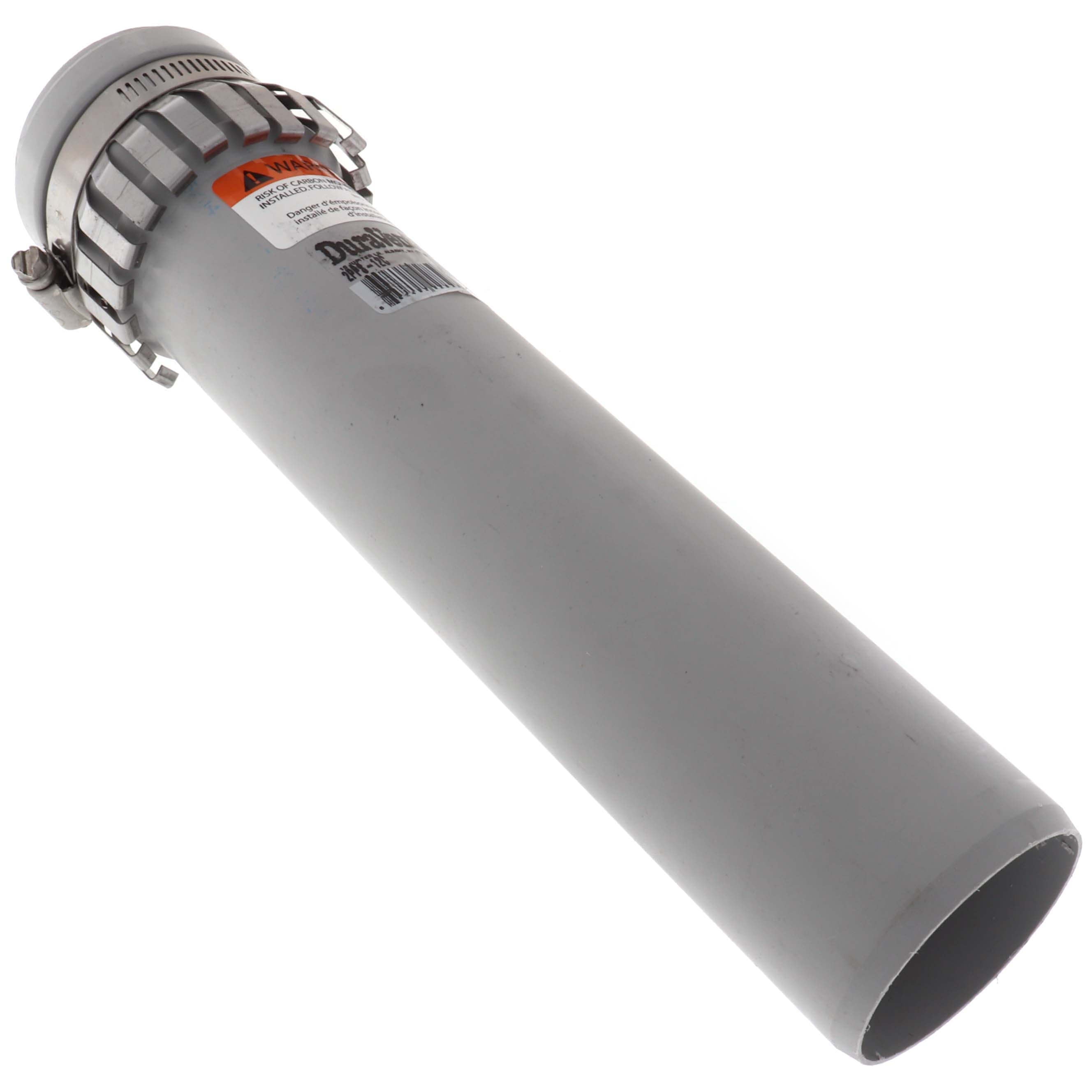 DURAVENT DuraVent 2PPS-12C 2 x 12 PolyPro Single Wall Straight Pipe w/ Locking Clamp