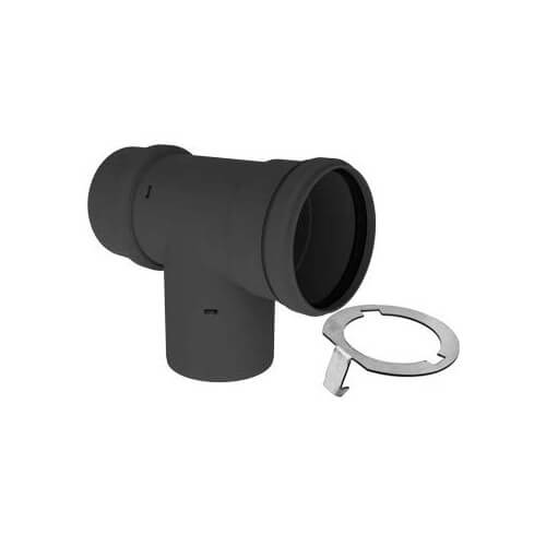 DURAVENT DuraVent 2PPS-TBC 2 PolyPro Black UV Resistant Tee w/LB2