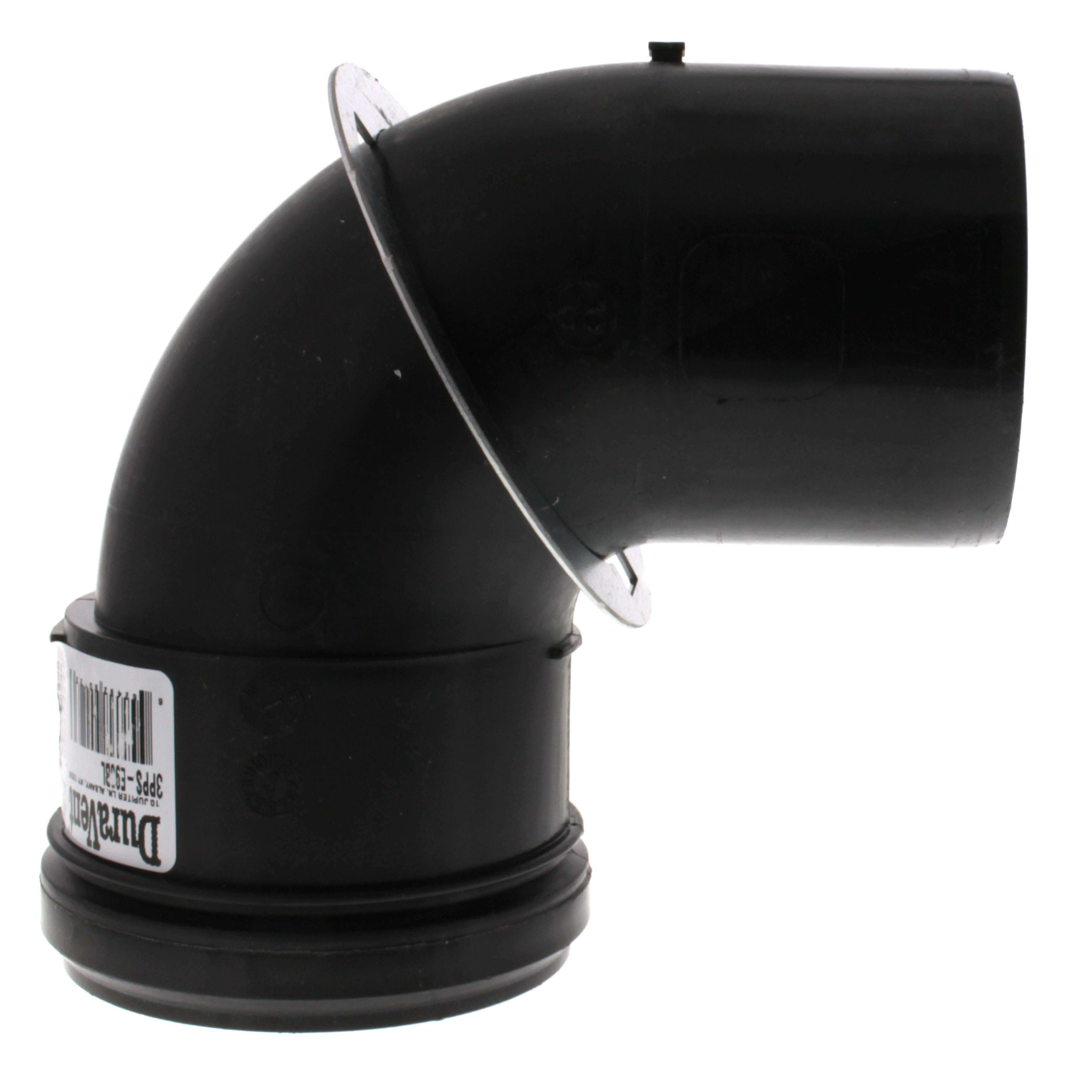 DURAVENT DuraVent 3PPS-E90BC 3 PolyPro 90 Black UV Resistant Elbow w/ LB2