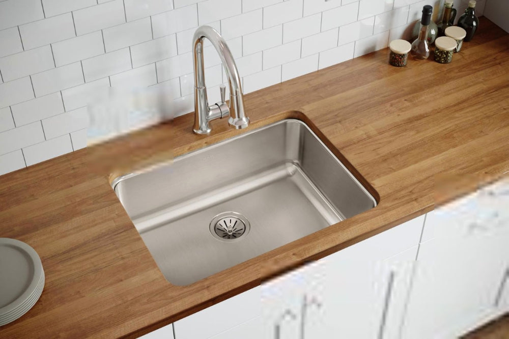 ELKAY Elkay ELUH2317 Elkay Manufacturing ELUH2317 Lustertone Classic Stainless Steel 25-1/2 x 19-1/4 x 8 Single Bowl Undermount Sink